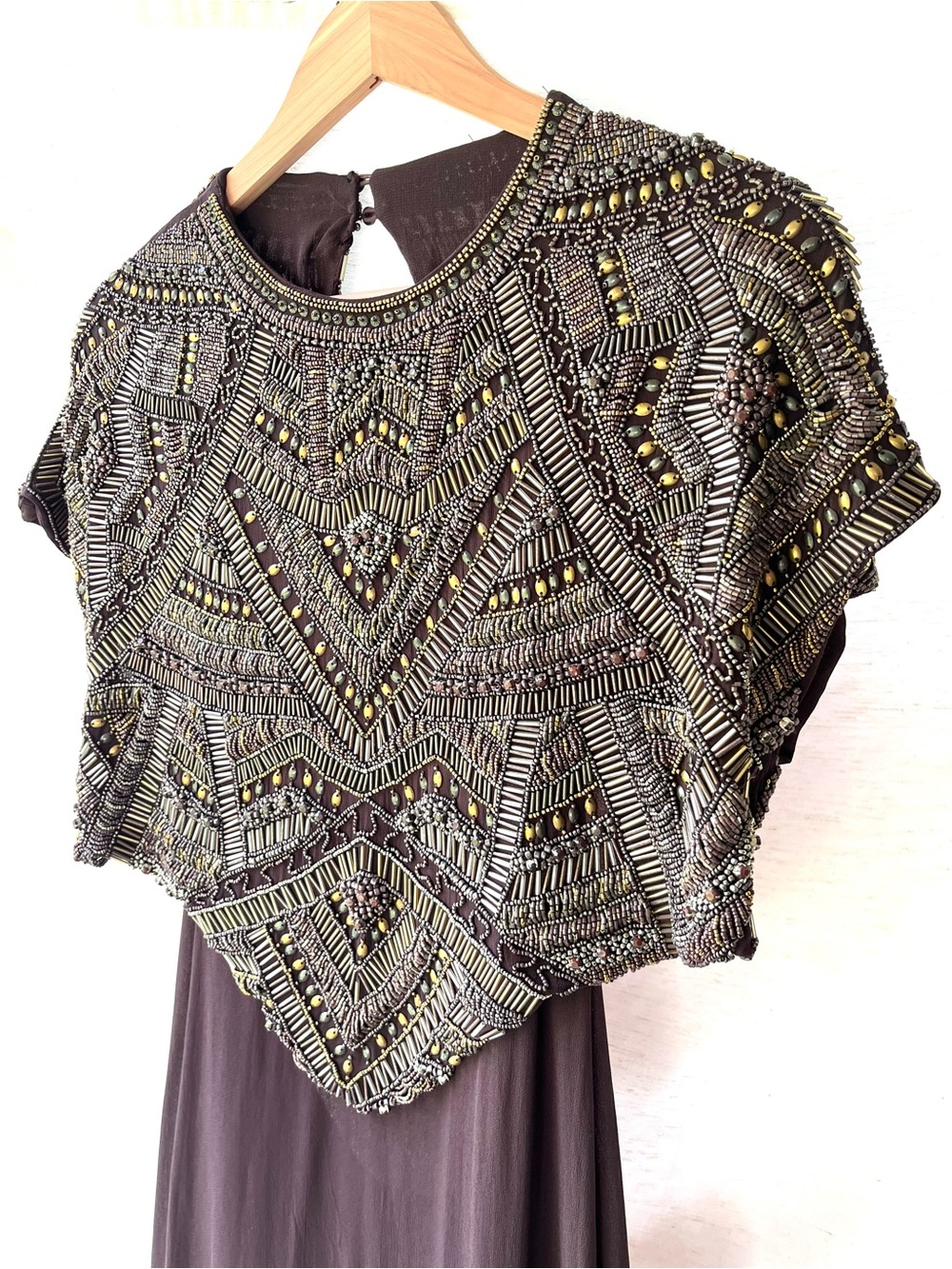 Zara 🔥 Beaded Embroidery Top Dress Backless Limited Edition STUNNER Small - Picture 9 of 16